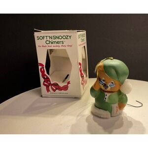 Soft and Snoozy Chimers bisque porcelain ornaments by jasco handcrafted